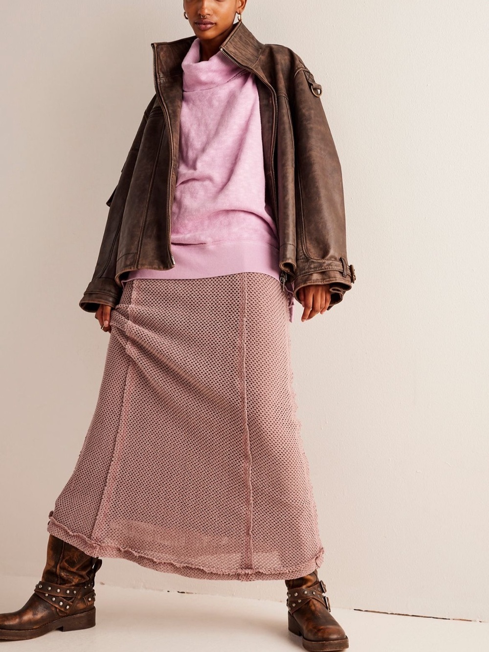 BOGO! Free People We the Free Timmy Turtleneck Pullover in Candy Lilac Small - Picture 11 of 11